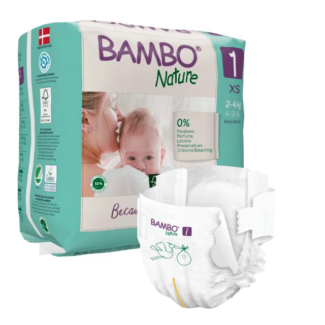 Barnblöja Bambo 1 XS 2-4kg / 22