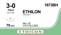 Ethilon Sutur 3-0 FSLX 75cm Svart / 36