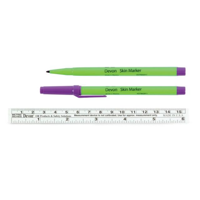 Hudmarkeringspenna Devon Skin Marker Regular Steril / 50