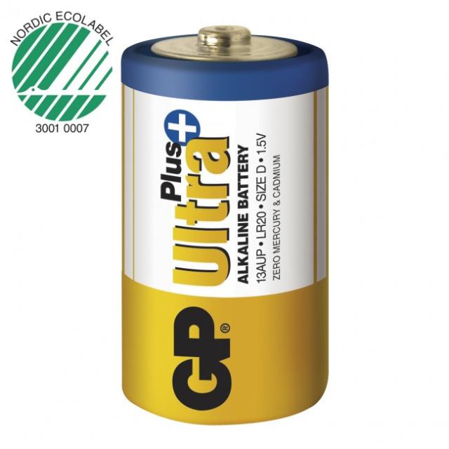 Batteri GP Ultra Plus LR20 D / 2