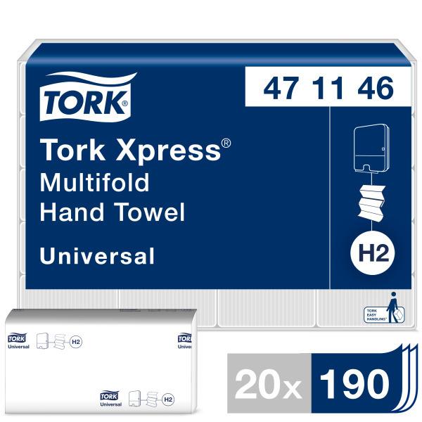 Pappershandduk Tork Xpress Multifold 23x21cm H2 / 3800