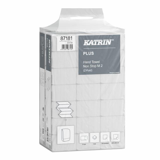 Pappershandduk Katrin Plus Z-Vikt NonStop M 2-lagers / 2835