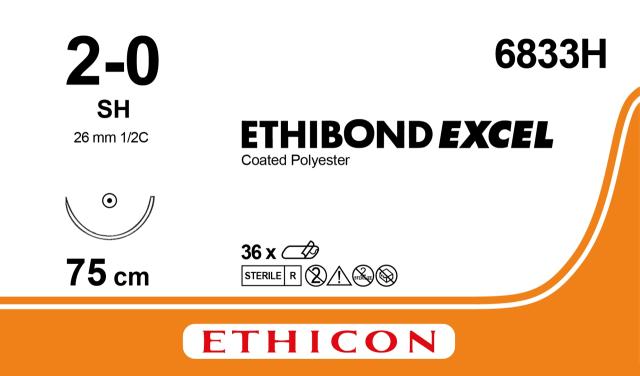 Ethibond Excel Sutur 2-0 SH 75cm Grön / 36