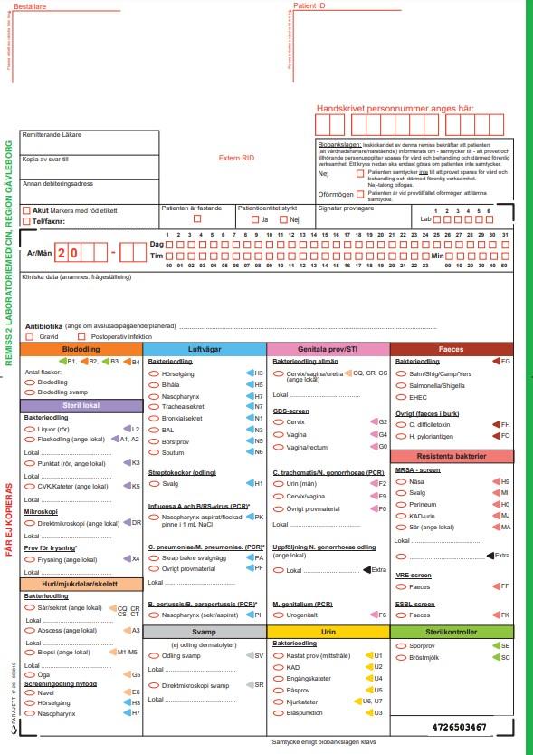 Remiss 2 Odling och PCR Klinisk Mikrobiologi Region Gävleborg / 100