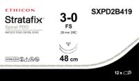 Stratafix PDO 3-0 FS 24 x 24cm Lila / 12