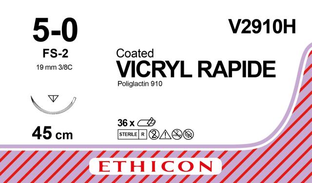 Vicryl Rapid Sutur 5-0 FS-2 45cm Ofärgad / 36