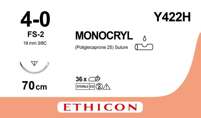 Monocryl Sutur 4-0 FS-2 70cm Ofärgad / 36